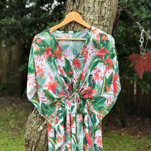 West Loop Sheer Cover up - Floral print